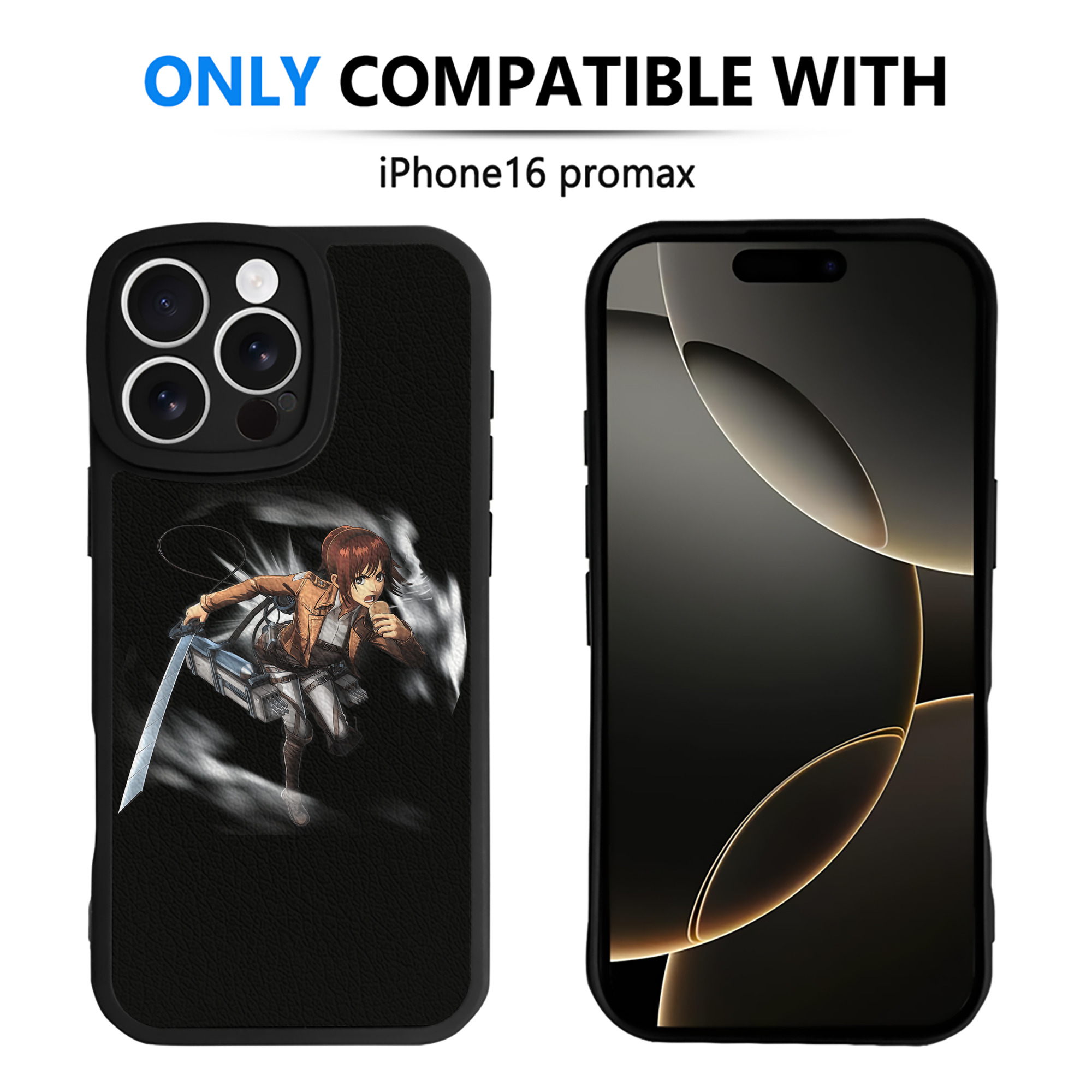 （画像用） 進撃の巨人 サシャ·ブラウス Attack on Titan Sasha Blaus 【iPhone 16シリーズ対応】シリコンスマホケース（レザー調） 材質：シリコン